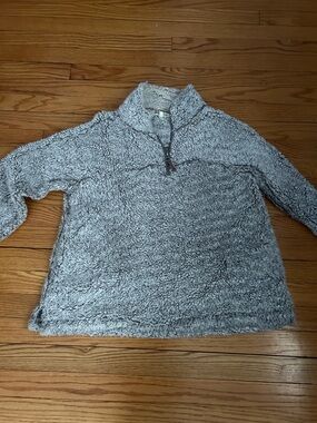 Workshop Plush Sherpa Quarter-Zip - Light Gray